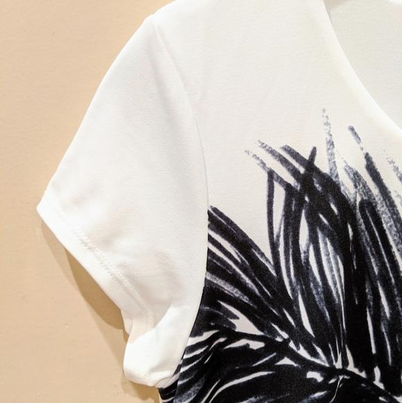 INC Petite Feather Print T-Shirt Dress - Picture 5 of 6